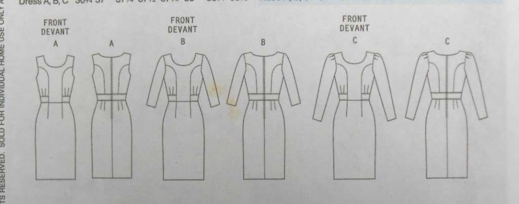 BUTTERICK B5519 FITTED LINED DRESS SIZE 8-10-12-14 COMPLETE-CUT TO 12/14