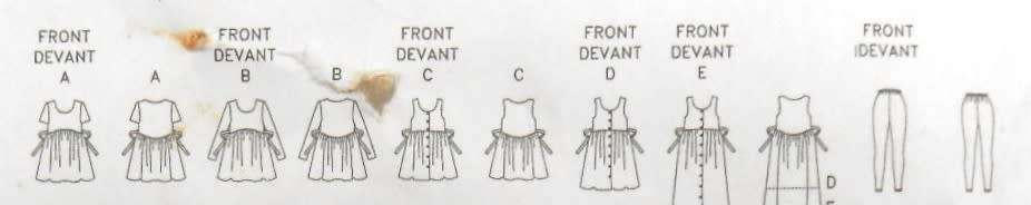 BUTTERICK5561 MATERNITY DRESS-TOP-LEGGINGS SIZE 14-16-18 COMPLETE-UNCUT ONLY LEGGINGS CUT TO 18