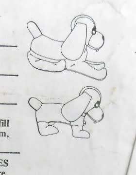 BUTTERICK 427 LARGE (50 CM ) & SMALL BASSET  (40 CM) - SEE LISTING