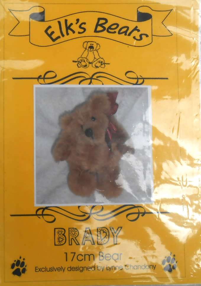 BRADY  - 17 CM BEAR - ELK`S BEARS - PATTERN ONLY