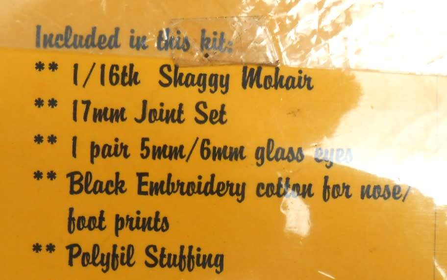 BRADY  - 17 CM BEAR - ELK`S BEARS - PATTERN ONLY