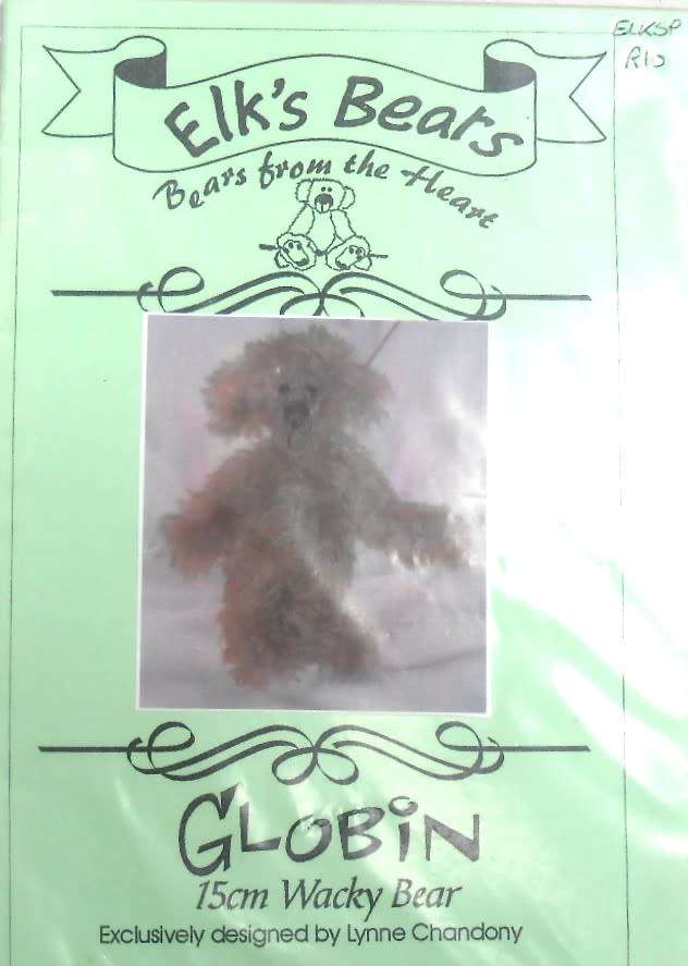 GLOBIN - 15 CM  WACKY BEAR - ELK`S BEARS - PATTERN ONLY