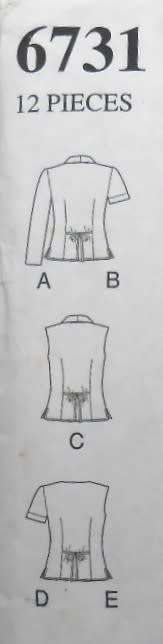 NEW LOOK PATTERNS 6731 SET OF TOPS SIZE 18W-26W - COMPLETE-PART CUT TO 26W