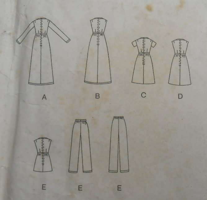 VINTAGE VOGUE 2297 DRESS-TOP-PANTS  SIZE 10 COMPLETE