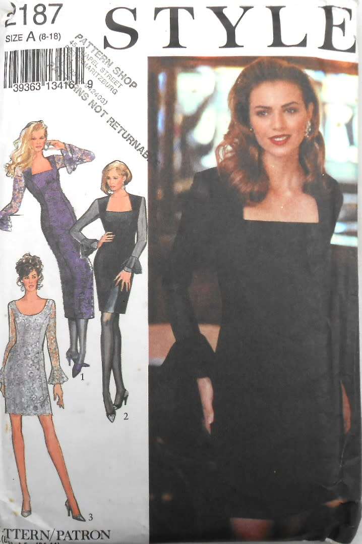 STYLE 2187 DRESSES WITH FITTED PANEL SEAMS SIZE 8-18 -SEE LISTING