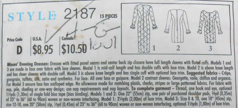 STYLE 2187 DRESSES WITH FITTED PANEL SEAMS SIZE 8-18 -SEE LISTING