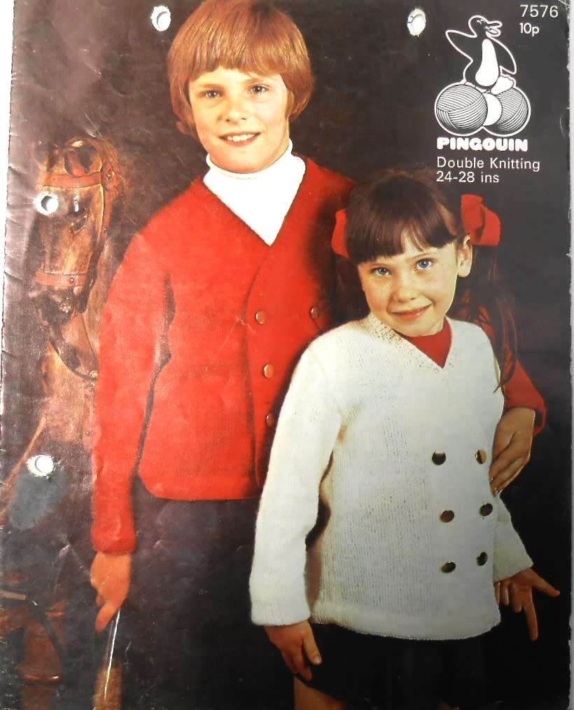 PINGOUIN 7576  - KNITTED BLAZERS TO FIT AGES 24 - 28`