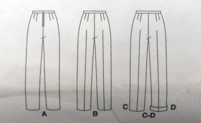 McCALLS 3740 SET OF PANTS SIZE 10-12-14 COMPLETE-CUT TO SIZE 14