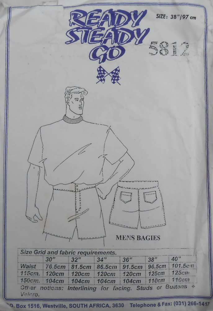 READY-STEADY-GO  5812  MENS BAGGIES  SIZE 32/81 CM