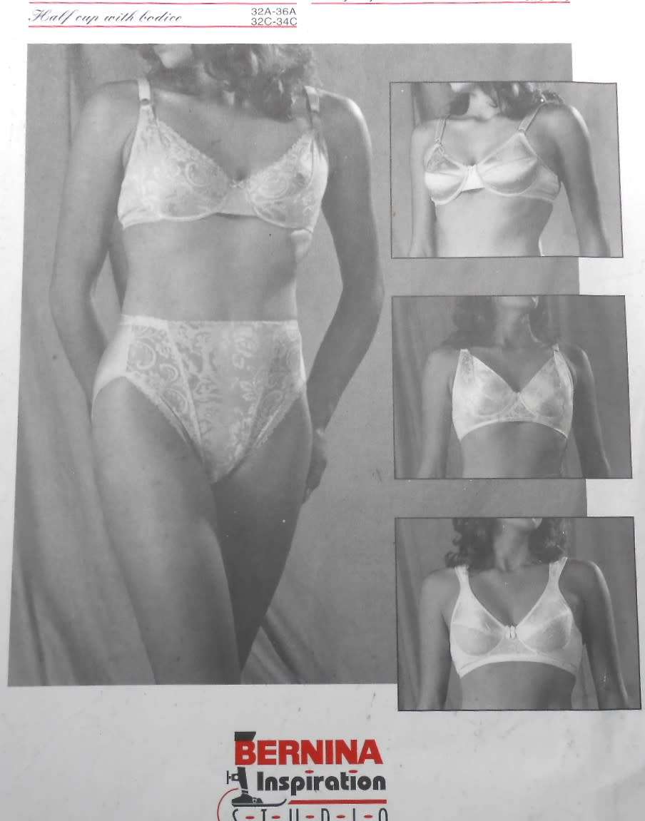 BERNINA BRIEF ESSENTIAL 8001 BRAS FROM SIZE 32 A - 40 D - COMPLETE & UNCUT