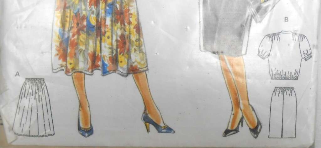 BURDA 4981 TPS & SKIRTS SIZE 14-24 COMPLETE