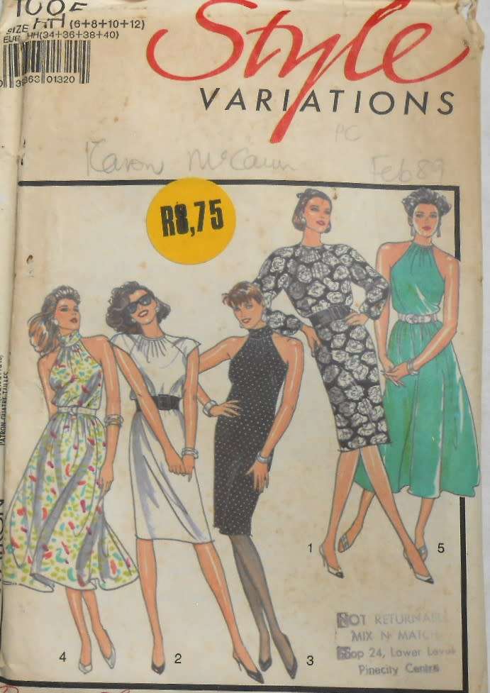 STYLE 1005 - PULLOVER DRESS SIZE 6-8-10-12 COMPLETE-PART CUT