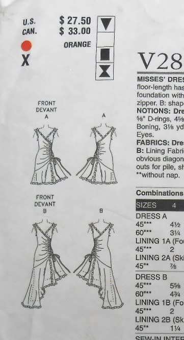 VOGUE V2880 BELVILLE SASSOON - FLARED LINED DRESS WITH RUFFLES SIZE-10-12-14 SEE LISTING