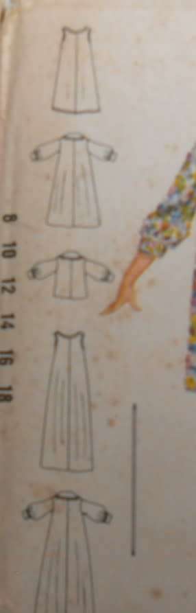 VINTAGE BUTTERICK 5534 NIGHTGOWN-ROBE-JACKET SIZE 12 BUST 34 COMPLETE