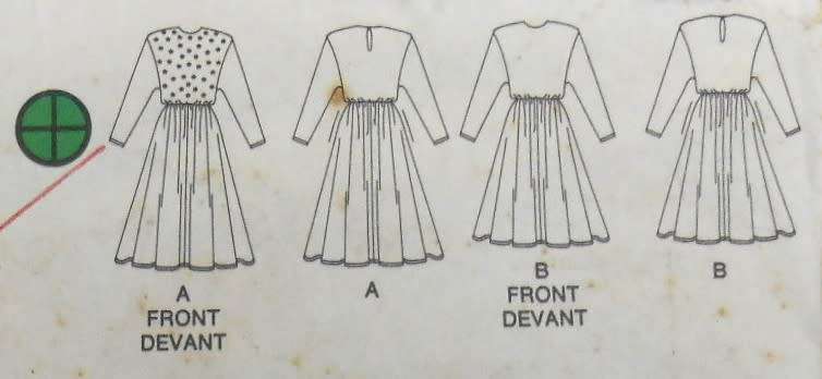 BUTTERICK 5722 DRESS WITH FLARED SKIRT SIZE L-XL (16-22) COMPLETE -CUT TO SIZE XL