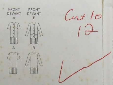 BUTTERICK 5832 LOOSE FITTING DRESS  SIZE 10-12 COMPLETE-CUT TO 12