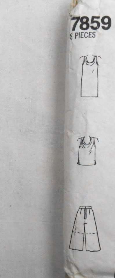 SIMPLICITY 7859 SPLIT SKIRT IN 2 LENGTHS-MINI DRESS OR TOP SIZE 14-18-COMPLETE-CUT TO 18-ZIPLOC