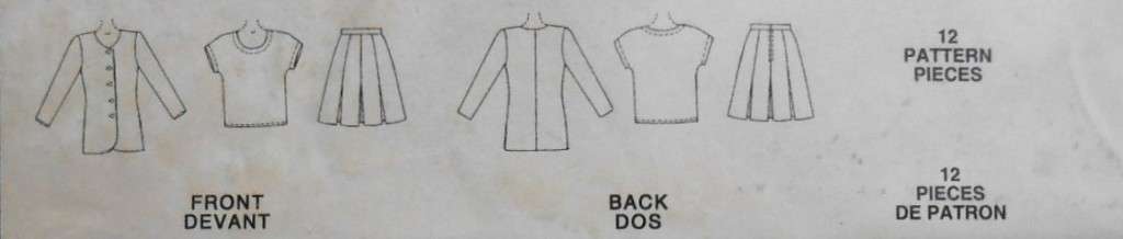 McCALLS 6091 UNLINED JACKET-TOP-SKIRT SIZE 10-12-14-16 -COMPLETE-UNCUT-F/FOLDED