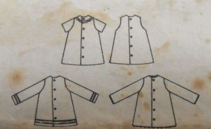 VINTAGE BUTTERICK 414 GIRLS ONE PIECE A-LINE DRESS SIZE 5 YEARS COMPLETE