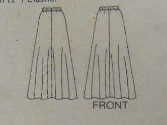 BUTTERICK 3969 THE PULL-ON LONG SKIRT SIZE MEDIUM (67-71 CM) COMPLETE