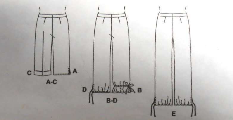 McCALLS 3927 PANTS IN 3 LENGTHS SIZE 12-14-16-18 COMPLETE-CUT TO 18-ZIPLOC
