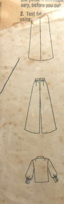 VOGUE 7384 BLOUSE-SKIRT-PANTS SIZE 12 COMPLETE-ZIPLOC