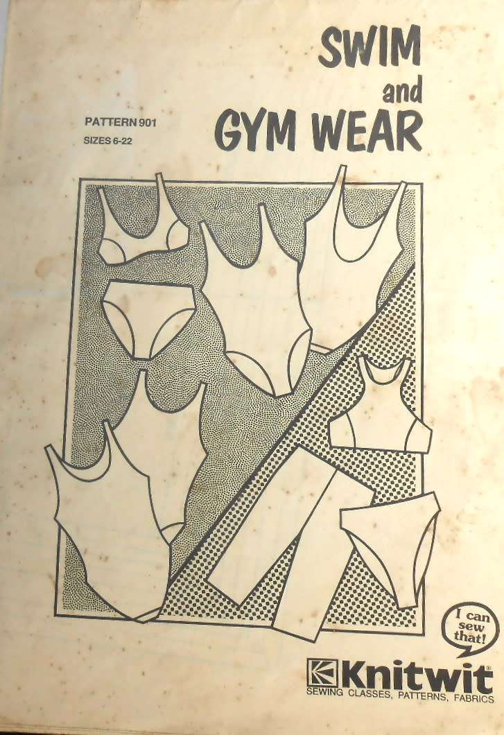 KNITWIT SWIM & GYMWEAR PATTERN 901 SIZES LADIES 6 - 22
