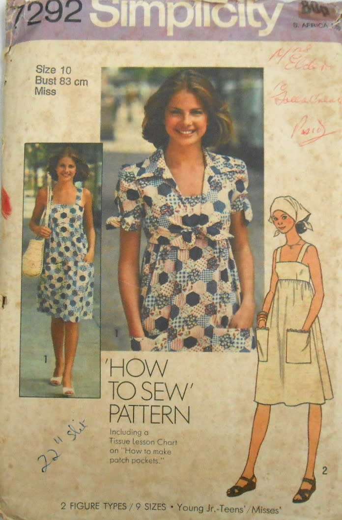 SIMPLICITY 7292 DRESS-UNLINED JACKET-SCARF SIZE 10 BUST 83 CM COMPLETE