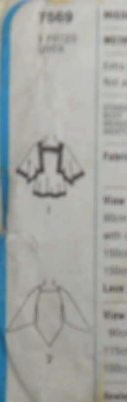 SIMPLICITY 7569 PULLOVER TOPS SIZE MEDIUM 12-14 - PAGE 1-2 SEWING INSTRUCTIONS NOT SUPPLIED-ZIPLOC