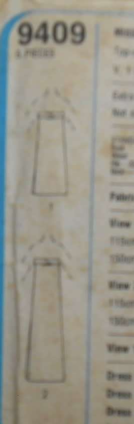 SIMPLICITY 9409 STRAPLESS KNIT DRESS SIZE 12 BUST 87 CM COMPLETE