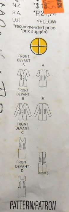 BUTTERICK 3941 DRESS-JACKET SIZE 12-14-16 COMPLETE-NO SEWING INSTRUCTIONS