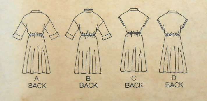 BUTTERICK 4203 LOOSE FITTING DRESS SIZE 14 COMPLETE-UNCUT-F/FOLDED