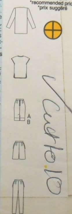 BUTTERICK 6450 JACKET-TOP-SKIRT-SHORTS-PANTS-SIZE 6-8-10 COMPLETE-CUT TO 10-ZIPLOC