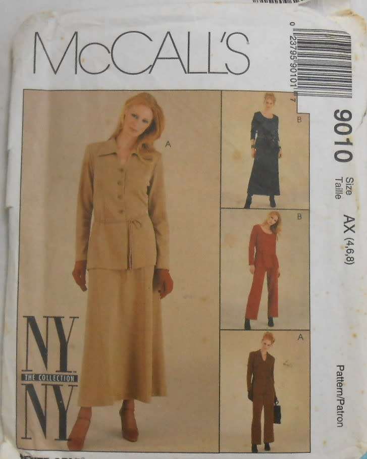 McCALLS 9010 TOPS-PANTS-SKIRT SIZE 4-6-8  COMPLETE-UNCUT-F/FOLDED