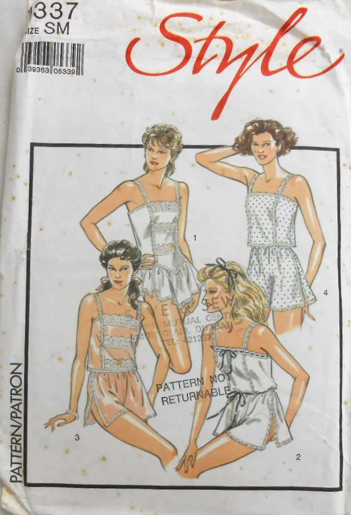 STYLE 1337 CAMI KNICKERS-CAMISOLE & FRENCH KNICKERS SIZE SMALL10-12 COMPLETE