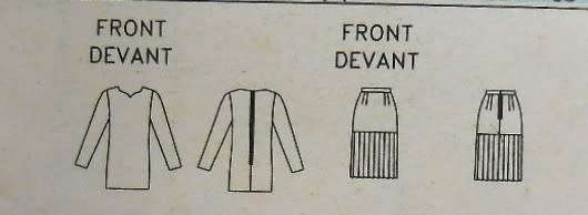 BUTTERICK 3229 TOP & SKIRT SIZE 12-14-16 COMPLETE-UNCUT-F/FOLDED