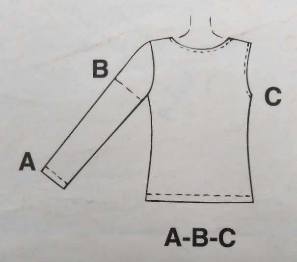 McCALLS 8264 TOPS FOR STRETCH KNITS SIZE L-XL (16-22) COMPLETE