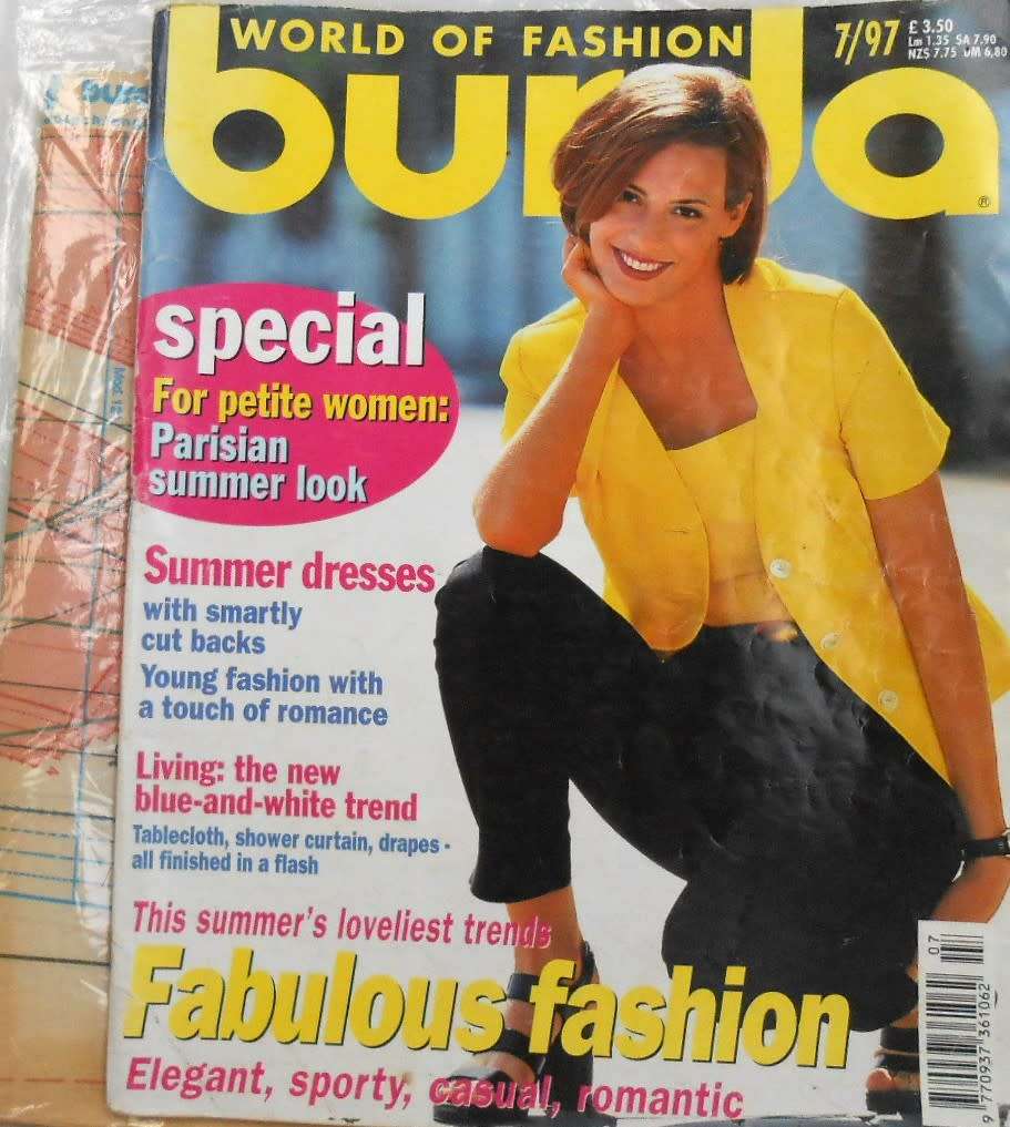 BURDA MAGAZINE-A WORLD OF FASHION-JULY 1997-104 PAGES WITH PATTERN PULLOUT