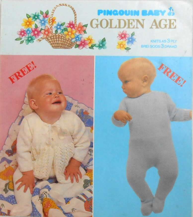 PINGOUIN BABY GOLDEN AGE MATINEE JACKET SIZE 3-9 MONTHS & STRETCH SUIT SIZE:41 CM CHEST
