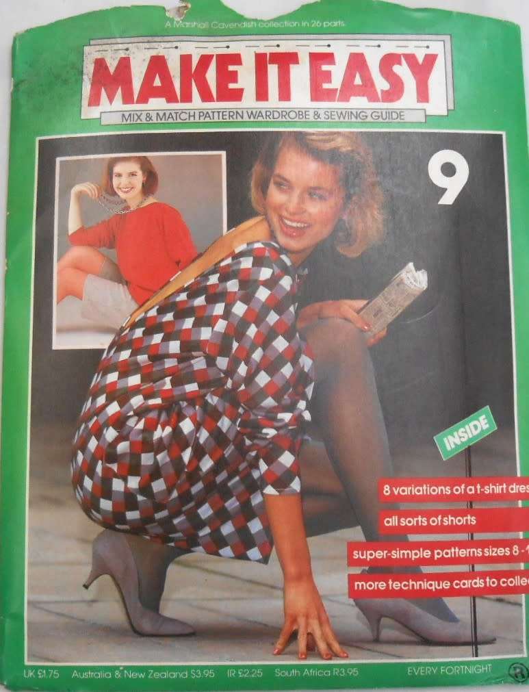 MAKE IT EASY PATTERN NUMBER  9 T-SHIRT STYLE DRESS-SHORTS -ANORAK TOP - COMPLETE