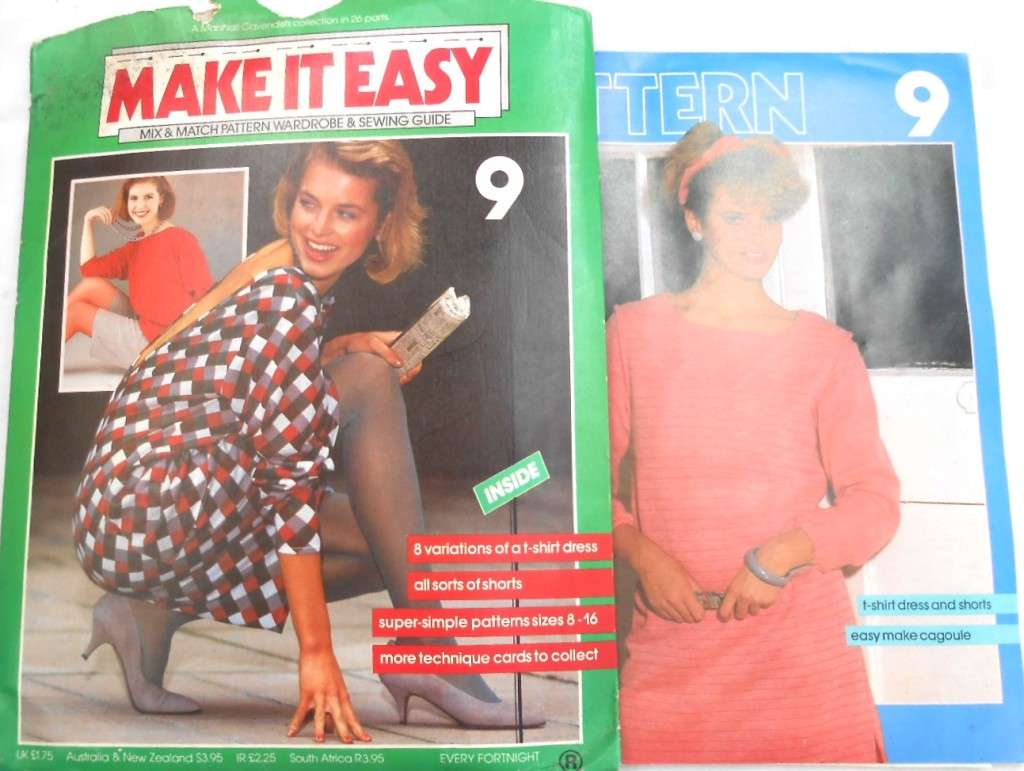 MAKE IT EASY PATTERN NUMBER  9 T-SHIRT STYLE DRESS-SHORTS -ANORAK TOP - COMPLETE