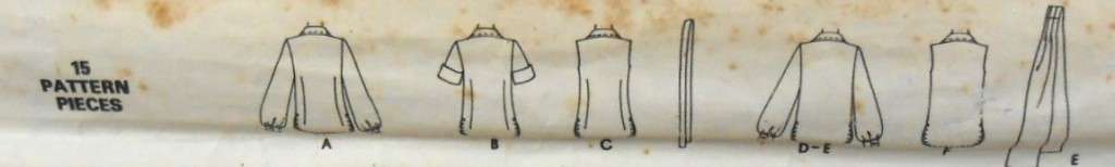 McCALLS 5597 SET OF BLOUSES SIZE 16 BUST 38 COMPLETE