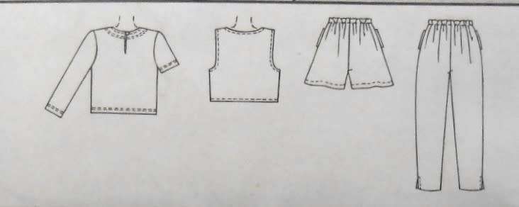 McCALLS 8923 GIRLS LINED WAISTCOAT-TOP-PANTS-SKORT SIZE 7-8-10 YEARS COMPLETE-UNCUT-F/FOLDED