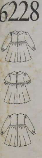 NEW LOOK PATTERNS 6228 GIRLS DRESSES SIZE 1-6 YEARS COMPLETE-CUT TO SIZE 6 YEARS