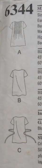 NEW LOOK PATTERNS 6344 SET OF BLOUSES SIZE 8-18 COMPLETE- A & B CUT TO 12 & C CUT TO 16