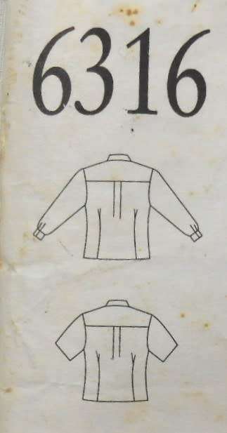 NEW LOOK PATTERNS 6316 LONG & SHORT SLEEVE SHIRT SIZE 8-18-COMPLETE-CUT TO 18