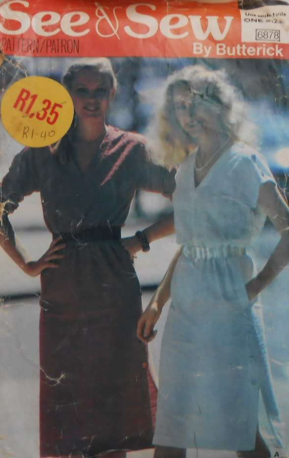 BUTTERICK 6878 SEMI FITTED DRESS SIZE 8-18-COMPLETE-CUT TO 14-ZIPLOC