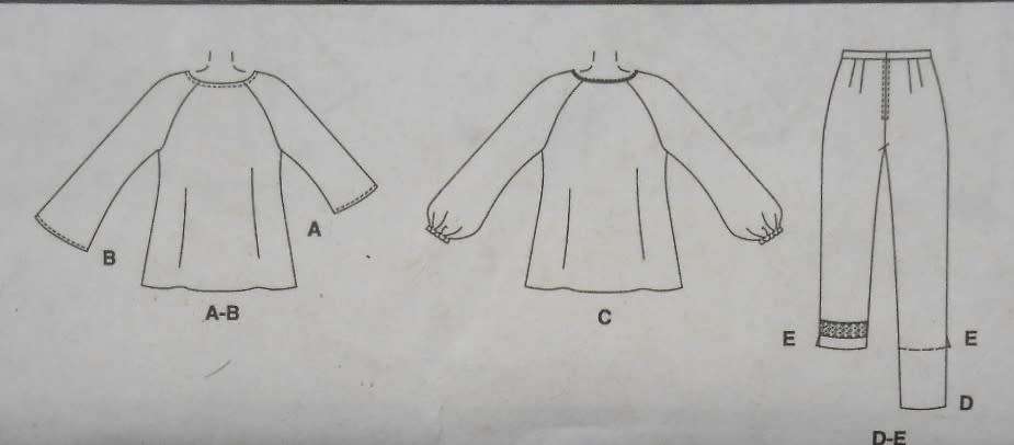 McCALLS 3919 TOP & PANTS IN 2 LENGTHS SIZE 4-6-8-10 COMPLETE-UNCUT-F/FOLDED