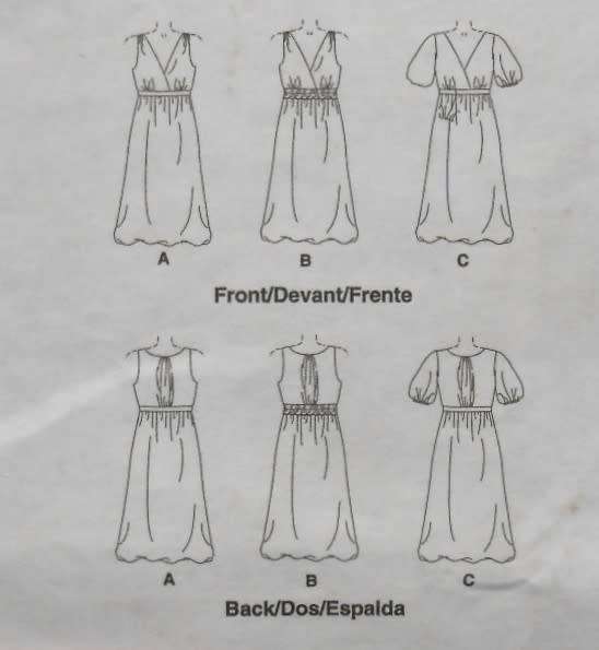 McCALLS M5317 PULLOVER LINED DRESSES SIZE 4-6-8-10-12 COMPLETE-UNCUT-F/FOLDED