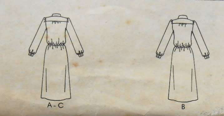 McCALLS 7199 PULLOVER-DRESS SIZE 10 BUST 32 1/2 COMPLETE-UNCUT-F/FOLDED